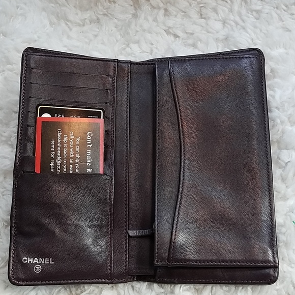 100% Authentic Chanel Cavier Yen Quilted Wallet - Picture 7 of 8